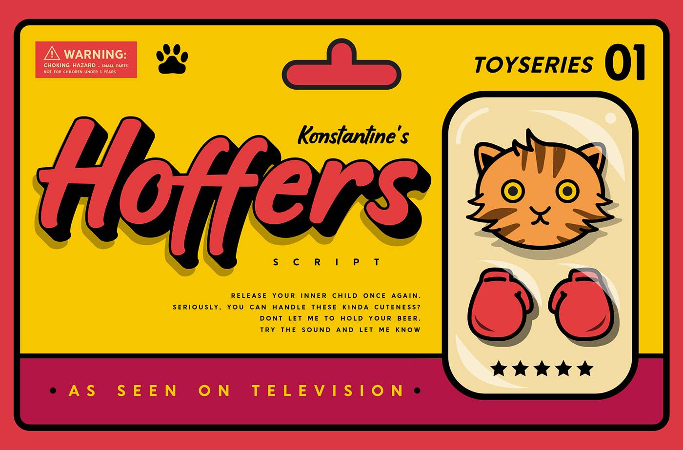 Hoffers Playful Display Font sample