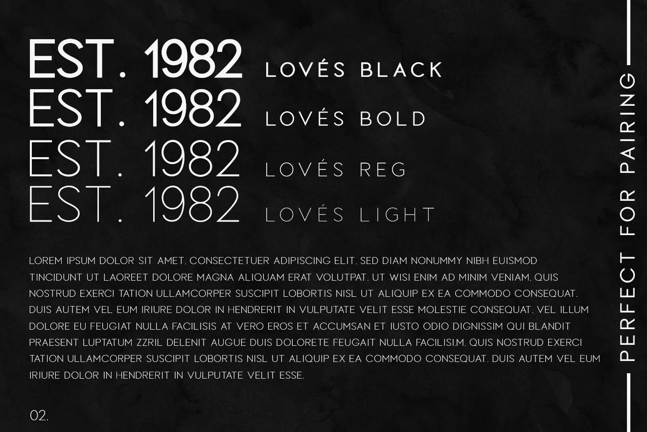 Loves Font sample