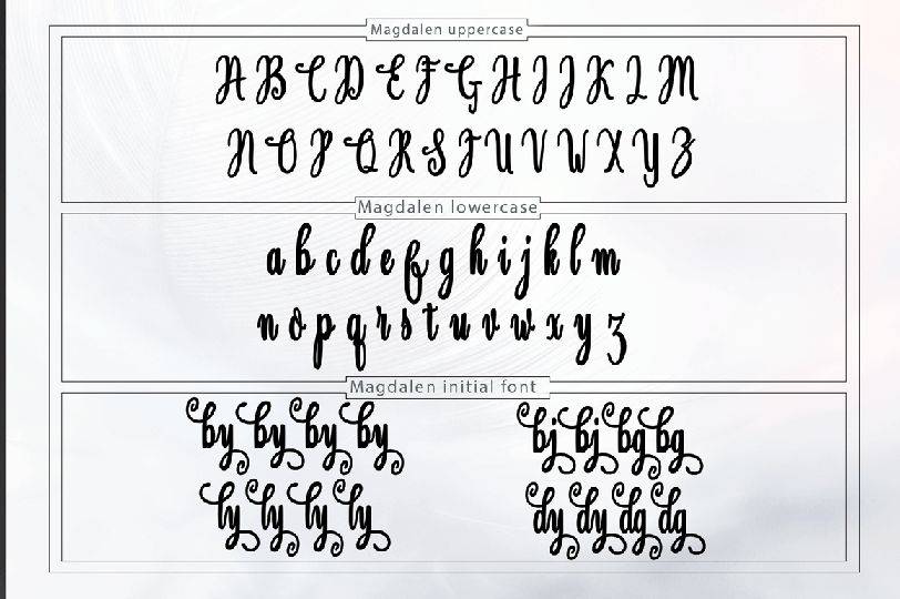 Magdalen Font sample
