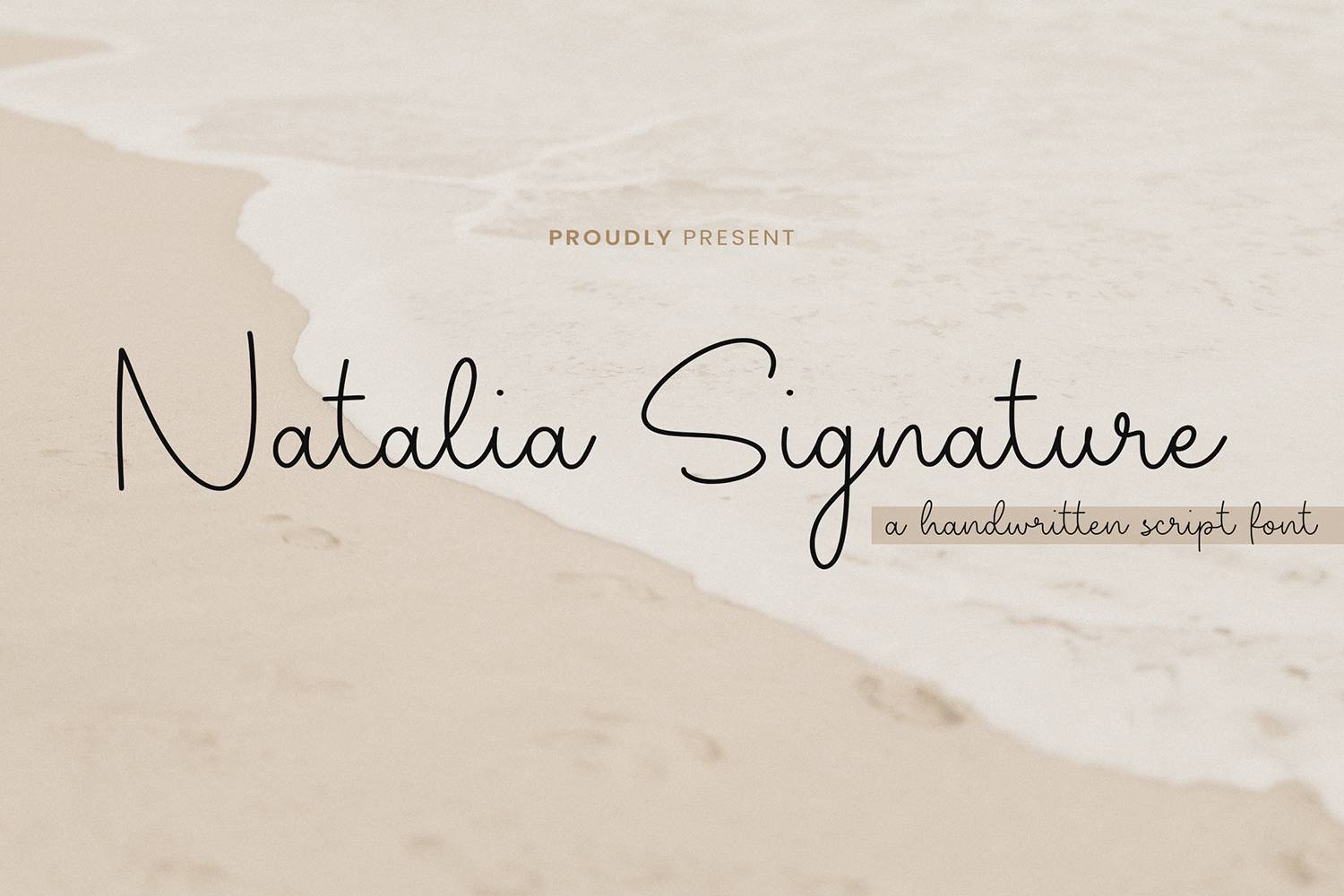 Natalia Signature Font sample