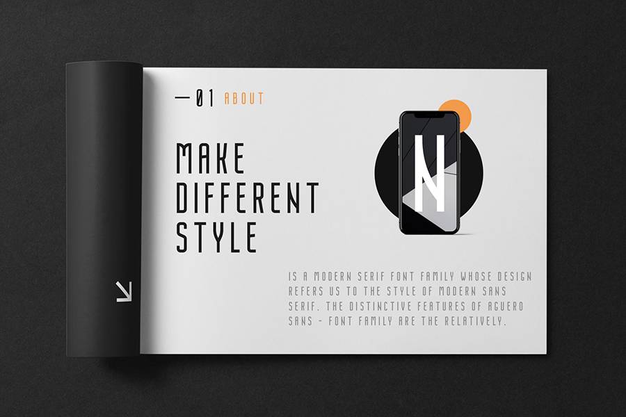 Nordin Sans Serif Demo sample