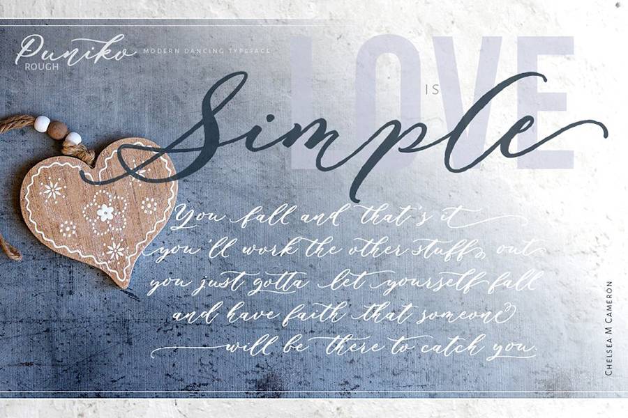 Puniko Rough Script Demo sample