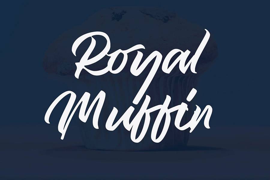 Royal Muffin Handlettering sample