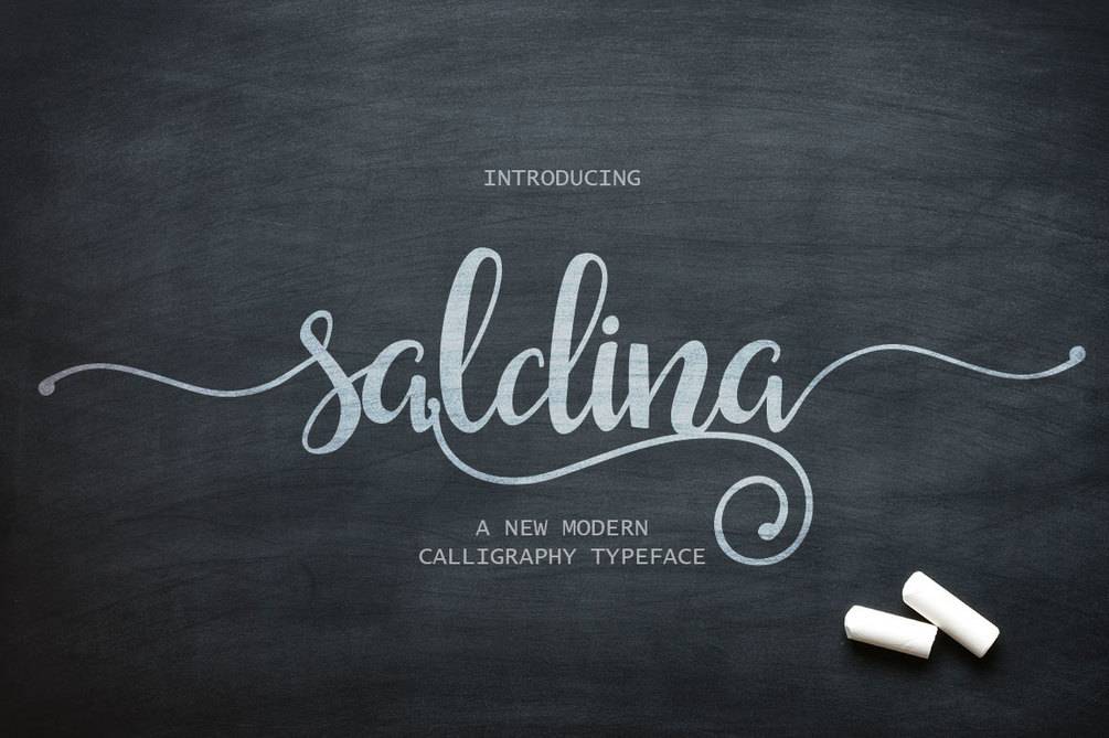 Saldina Font sample