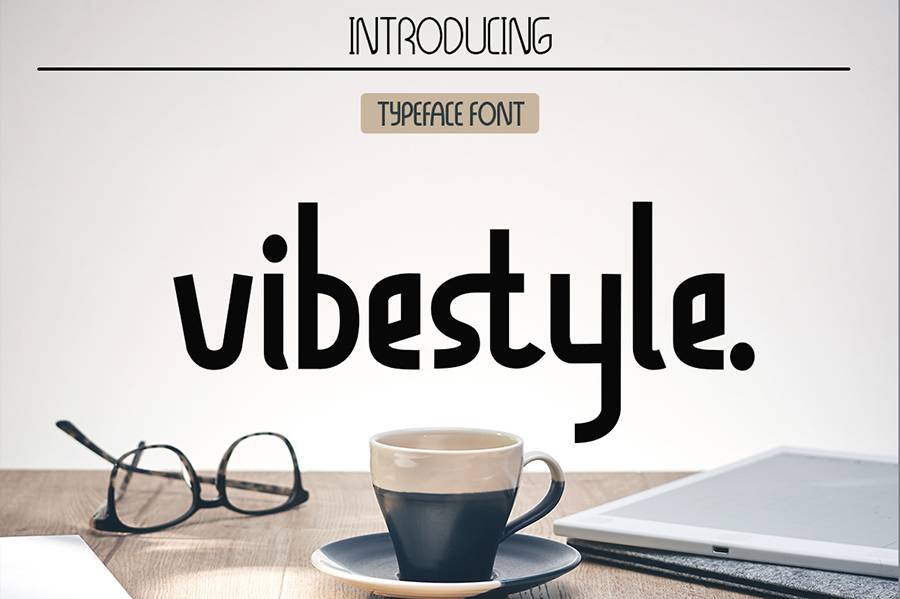 Vibestyle Display Font Demo sample