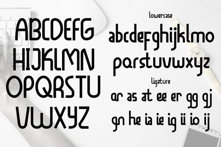 Vibestyle Display Font Demo sample