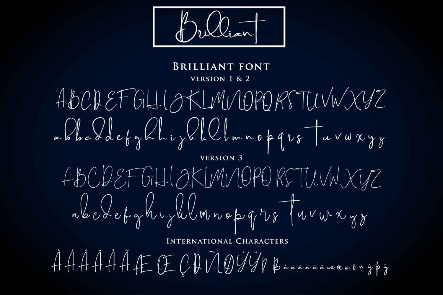 Brilliant Signature Typeface