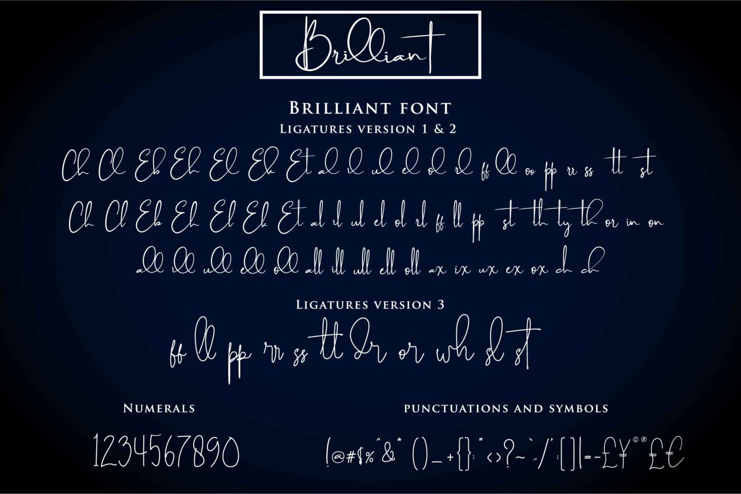 Brilliant Signature Typeface