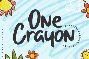 One Crayon Free Font