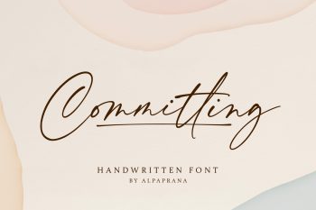 Committing Free Font