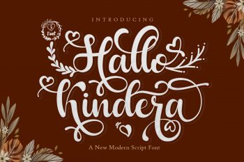 Hallo Kindera Free Font