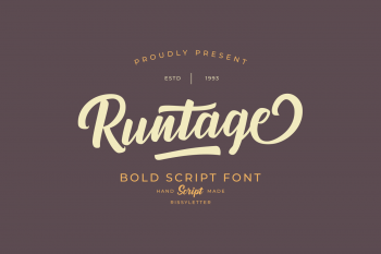 Runtage Free Font