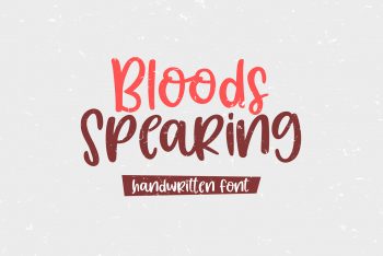 Bloods Spearing Free Font