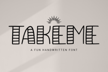 Takeme Free Font