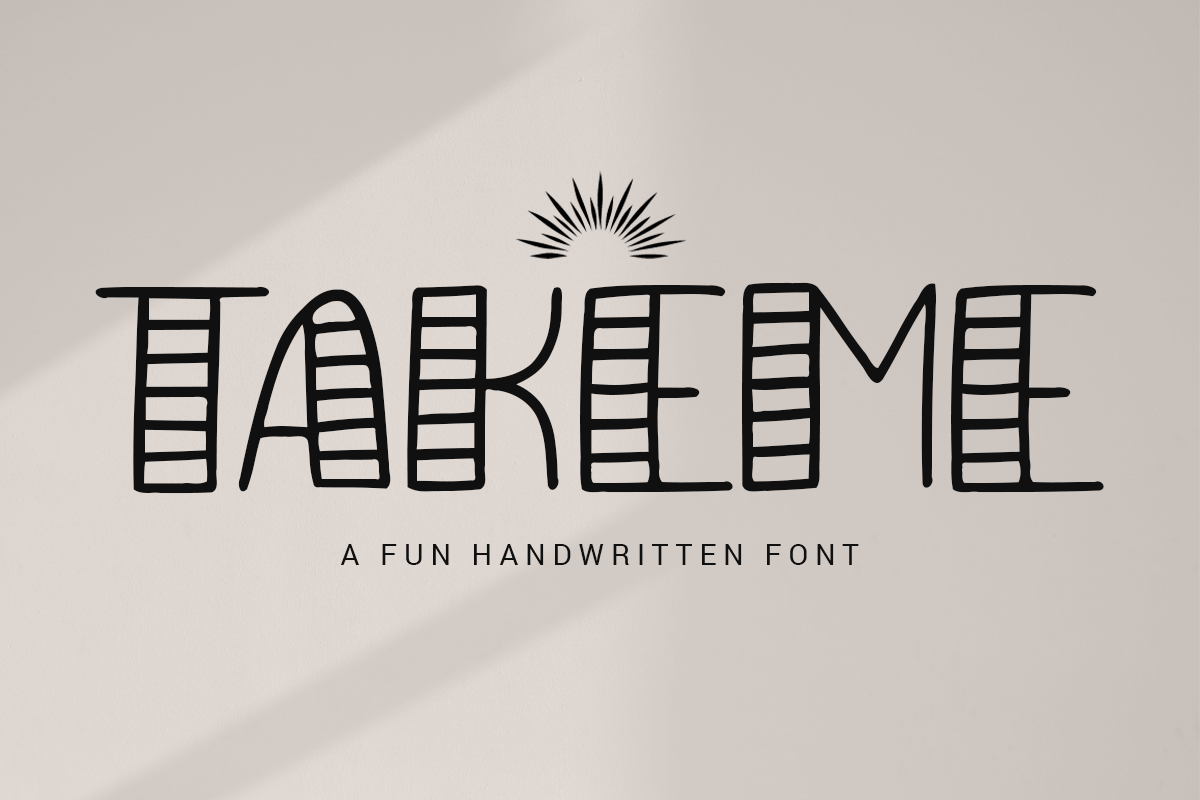 Takeme Free Font