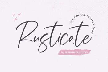 Rusticate Free Font