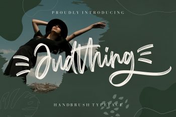 Judthing Handbrush Free Font