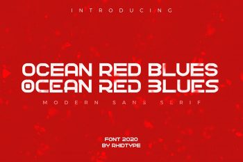 Ocean Red Blues Free Font